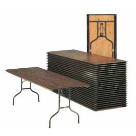 Tisch Modell RP abgebildet Modell RP63 offen, gestapelt und von unten (76 x 182 x 76)
